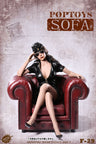 1/6 Figure Scene Series - British Single Sofa / Red (DOLL ACCESSORY)