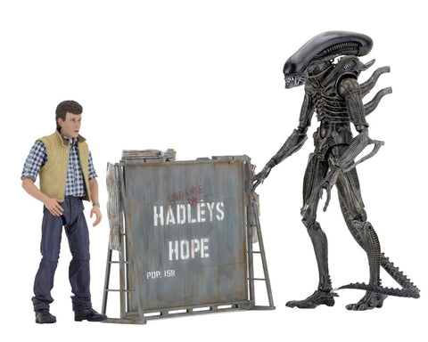 Alien / 7 Inch Action Figure Series: Hadleys Hope, Carter Burke & Concept Warrior Set