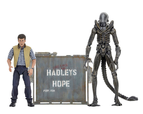 Alien / 7 Inch Action Figure Series: Hadleys Hope, Carter Burke & Concept Warrior Set
