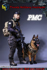 1/6 Male Outfit PMC & K9 German Shepherd Set (DOLL ACCESSORY)