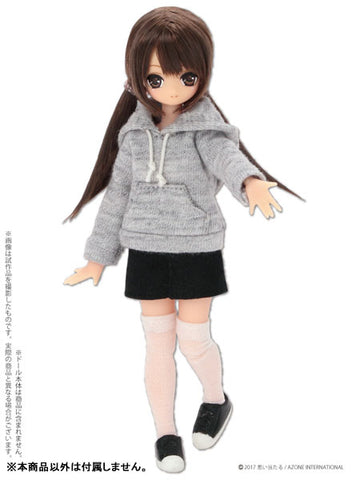 Doll Clothes - Picconeemo Costume - Pullover Parka - 1/12 - Gray (Azone)