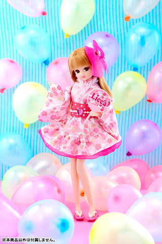 Licca-chan Dress - Omatsuri Pink (DOLL ACCESSORY)