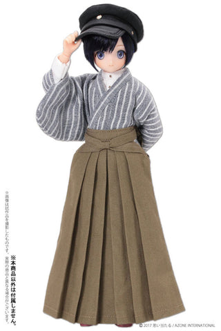 Pure Neemo Wear - PNXS Boys Shosei Set / Blue Gray Stripe x Khaki (DOLL ACCESSORY)