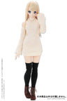 48cm/50cm Doll Wear - AZO2 Turtle Knit One-piece Dress / Off White (DOLL ACCESSORY)