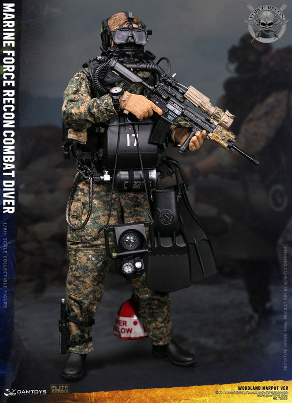 1/6 Marine Force Recon Combat Diver Woodland Marpat Ver. - Solaris