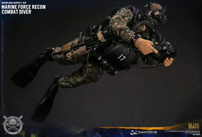 1/6 Marine Force Recon Combat Diver Woodland Marpat Ver. - Solaris