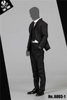 1/6 Outfit Slim Trouser Suit Black (DOLL ACCESSORY)