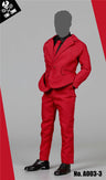 1/6 Outfit Slim Trousers Suit / Red (DOLL ACCESSORY)