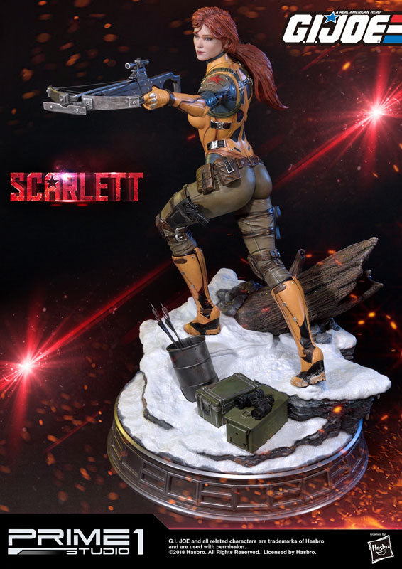 Gi joe scarlett store statue