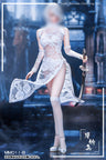 1/6 Sexy Lace -Chinese Dress Set / White (DOLL ACCESSORY)