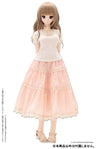48cm/50cm Doll Wear - AZO2 Early summer Dress Set / Beige x Pink (DOLL ACCESSORY)