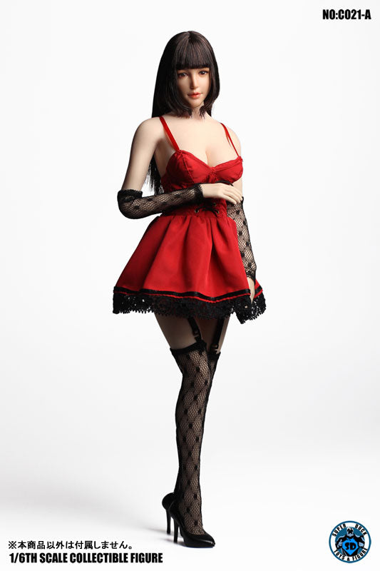 sexy gothic dress 1/6 Ladies Sexy Gothic Dress Set Red (DOLL ACCESSORY)(Provisional Pre-