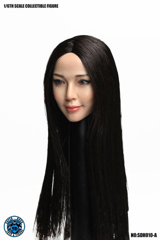 1/6 Asian Female Head 010 Black Hair Long Straight(Provisional Pre-order)