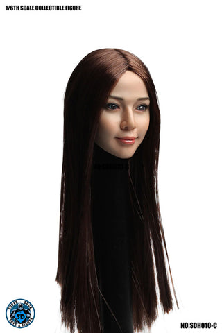 1/6 Asian Female Head 010 Brown Hair Long Straight(Provisional Pre-order)