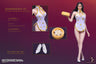 1/6 Chinese Restaurant Sexy Waitress Set White (DOLL ACCESSORY)(Provisional Pre-order)