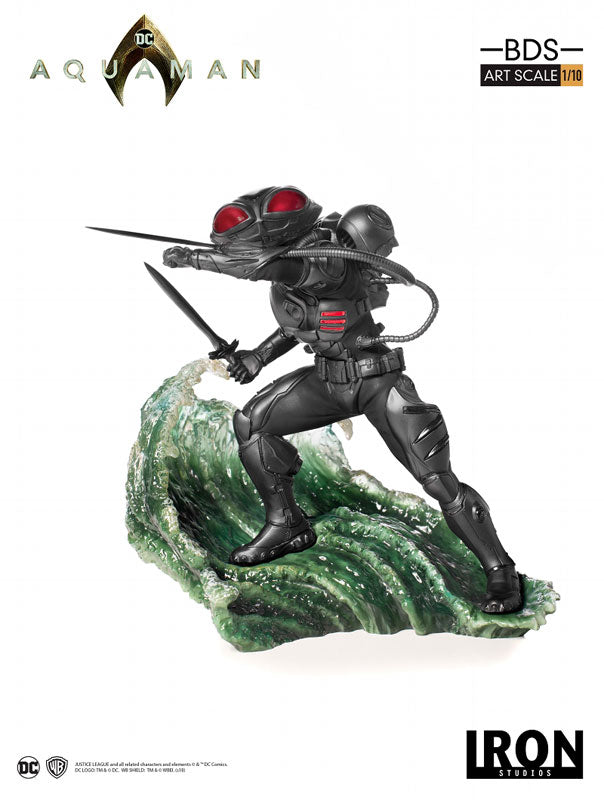 Figurine BDS Art Scale Black Manta - Aquaman - Résine 20 Cm - Neuve En Boîte