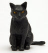 1/12 Japanese Cat Black Cat (Sitting)