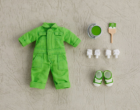 Nendoroid Doll: Outfit Set - Colorful Coveralls - Lime Green (Good Smile Company)