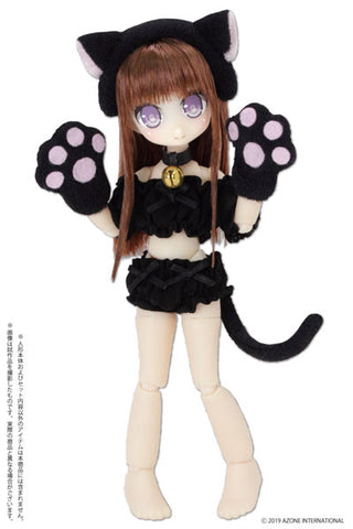 Picco Neemo Wear 1/12 FuwaKushu Nyanko Set Black (DOLL ACCESSORY)