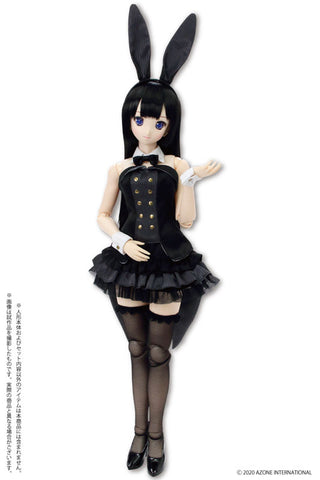 1/3 Scale AZO2 Happy*Bunny Dress Set Black (DOLL ACCESSORY)