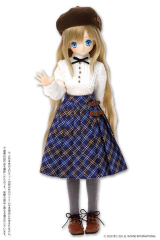1/6 Pure Neemo Wear PNM British Girl Set White x Blue Checker (DOLL ACCESSORY)