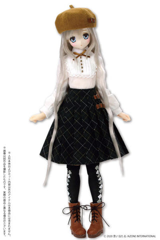 1/6 Pure Neemo Wear PNM British Girl Set White x Green Checker (DOLL ACCESSORY)