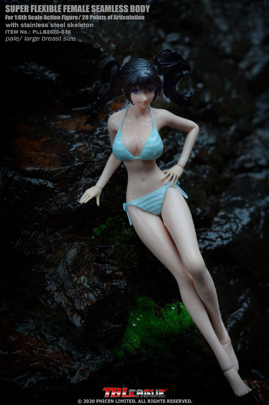 1/6 Super Flexible Female Seamless Body Pale Large Bust Anime Girl