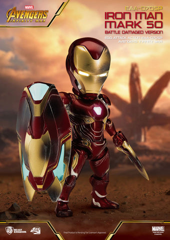 Egg Attack Action Avengers: Infinity War Iron Man Mark. 50 Battle Damage Ver.