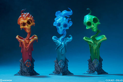 "Court of the Dead" Statue Lighter Side of the Darkness/Function Candle