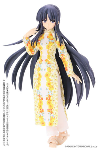 Picco Neemo Wear 1/12 Ao Dai Set (Himawari) Sunflower (DOLL ACCESSORY)