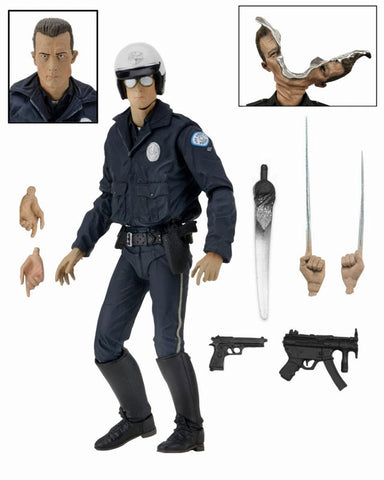 Terminator 2 / Motorcycle Cop T-1000 Ultimate 7Inch Action Figure