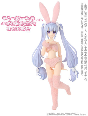 Picco Neemo Wear 1/12 Fluffy Rabbit set Pink (DOLL ACCESSORY)