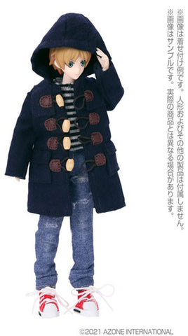 Picco Neemo Wear 1/12 Long Double Coat Navy (DOLL ACCESSORY)