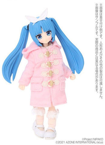 Picco Neemo Wear 1/12 Long Double Coat Pink (DOLL ACCESSORY)