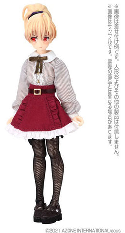 Picco Neemo Wear 1/12 Classical Docking Dress Bordeaux (DOLL ACCESSORY)
