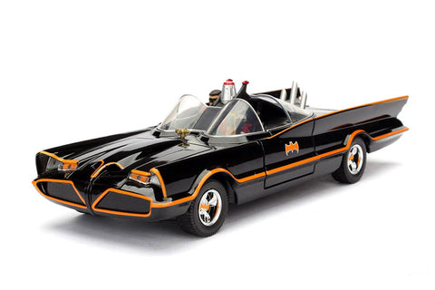 "DC Comics" 1/24 Diecast Vehicle Batmobile & Batman & Robin "Batman 1966 TV Series"