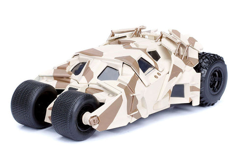 "DC Comics" 1/24 Diecast Vehicle Batmobile (Camouflage) & Batman "Dark Knight Rising"