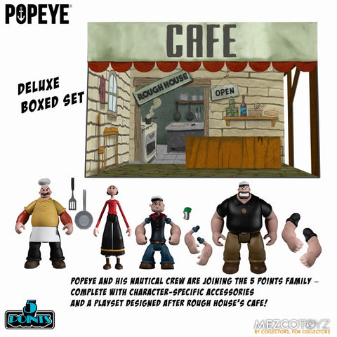 5 Point/ POPEYE: Popeye Cafe Lounge 3.75 Inch Action Figure Box Set