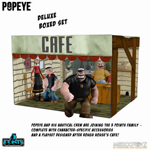 5 Point/ POPEYE: Popeye Cafe Lounge 3.75 Inch Action Figure Box Set