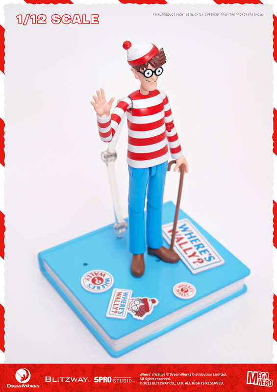 Bonus] Mega Hero Series / WHERE'S WAXLY?: Wally 1/12 Action Figure