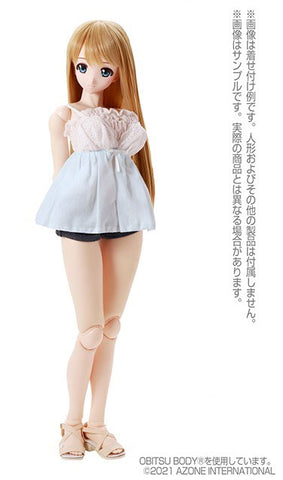 1/3 Scale AZO2 Scalloped Lace Camisole White x Light Blue (DOLL ACCESSORY)