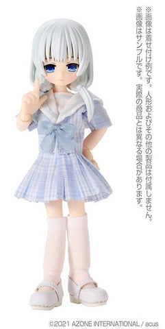 Picco Neemo Wear 1/12 Cheerful Sailor Outfit Set Light Blue Checker (DOLL ACCESSORY)