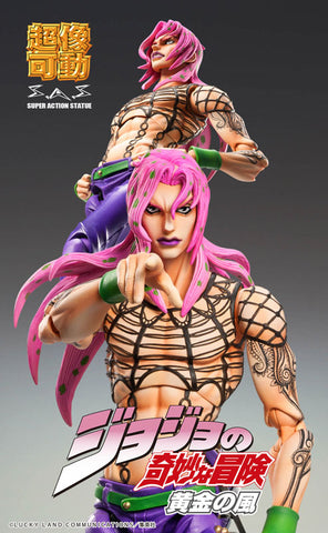 Jojo no Kimyou na Bouken - Ougon no Kaze - Diavolo - Super Action Statue #63 - 2022 Re-release (Medicos Entertainment)