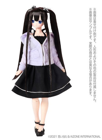 1/6 Pure Neemo Wear PNM Polka Dots Cat Ear Hoodie Purple (DOLL ACCESSORY)