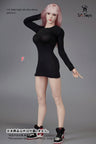1/6 Female Outfit Side Zipper Tight Skirt F (DOLL ACCESSORY)