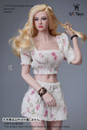 1/6 Female Outfit Crushed Bubble Sleeve Loose Skirt C (DOLL ACCESSORY)