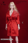 1/6 Female Outfit Three-piece High Imitation Silk Pajamas C (DOLL ACCESSORY)