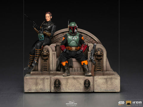 Mandalorian "Deluxe Art Scale" 1/10 Boba Fett & Fennec Shand (Throne)
