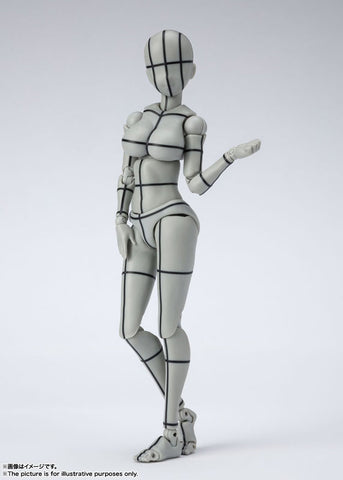 S.H.Figuarts - Body-chan - Yabuki Kentarou, Wireframe, Gray Color Ver. (Bandai Spirits)