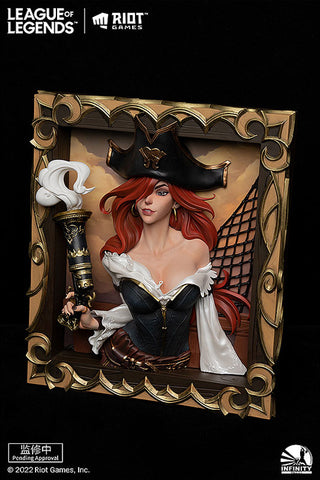 League of Legends The Bounty Hunter - Miss Fortune - 3D Frame (Infinity Studio)